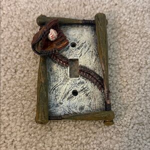 Baseball Themed Light Switch Cover
